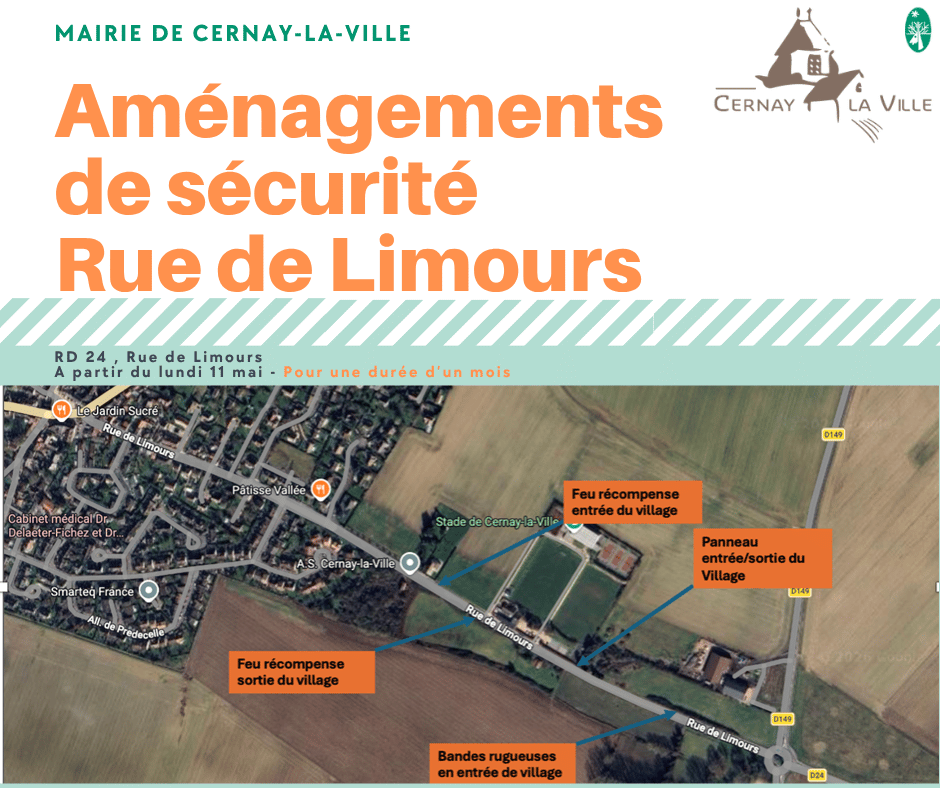 Aménagements de sécurité Rue de Limours