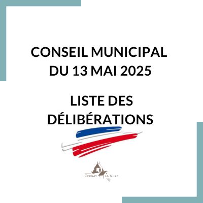 délib du 13 MAI