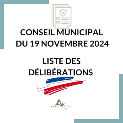 délib du 19 nov