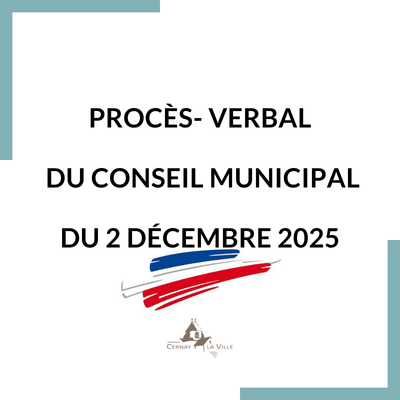 procès verbal du conseil municipal 2 décembre 2025